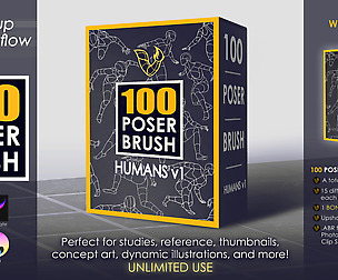 100 POSER BRUSH - Humans v1