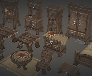 Old furniture props
