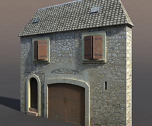 Apartment House #62 Low Poly 3d Model