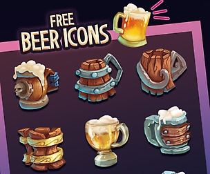 Fantasy Medieval Beer Icons