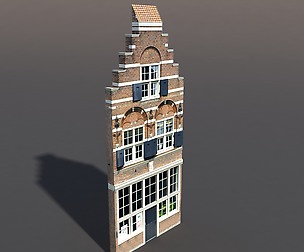 Apartment House #69 Low Poly 3d Model