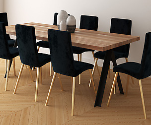 Dining B - Velvet and Timber