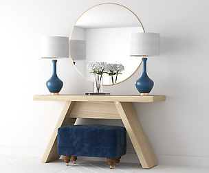 Entry Table A - Blue and Gold