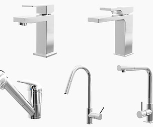 Fixtures - Kitchen Bathroom Faucet Pack B