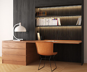 Study A - Black and Orange Timber