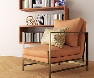 Study C - Library with Pink Velvet