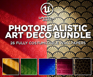 Photorealistic Art Deco Walls (fully costumizable)