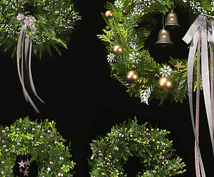 Christmas Decoration 02-Green Wreath