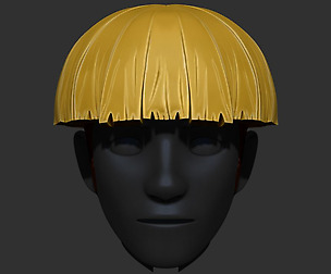 Cueball Hair Style