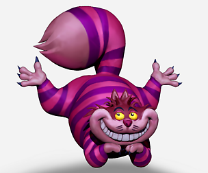 Chesire Cat - Sculpted ZBrush - Fan Art