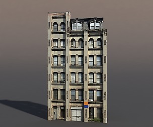 Apartment House #72 Low Poly 3d Model