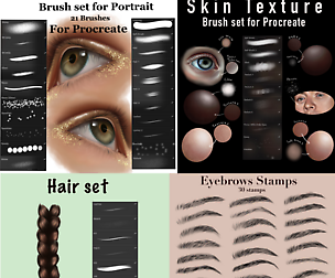 4 Brush Sets For Procreate