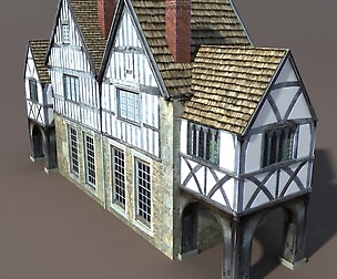 Old House Low poly 3d Model