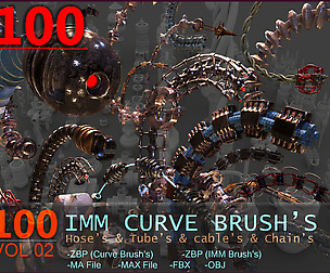 100 Sci-Fi IMM Curve Brushe's VOL 2