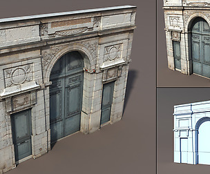 Door Portal Low poly 3d Model
