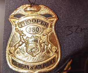 Police Badge Pendant - Michigan State Police