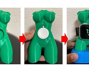 NUDE BUST APPLE WATCH CHARGING STATION
