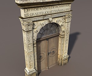 Door Portal Low Poly 3d model