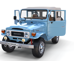 Toyota Land Cruiser FJ 40 Soft Top with interior