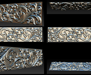 3D STL Models CNC Router - Carved decor