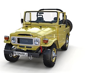 Toyota Land Cruiser FJ 40 TopDownChassis&Interior