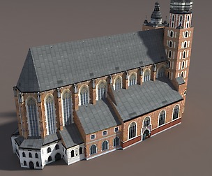 Church St.Maria. Low poly model