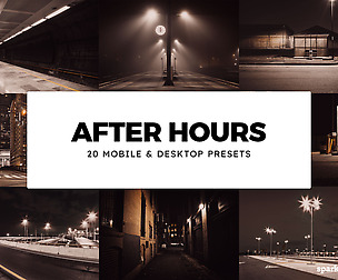 20 After Hours Lightroom Presets and LUTs
