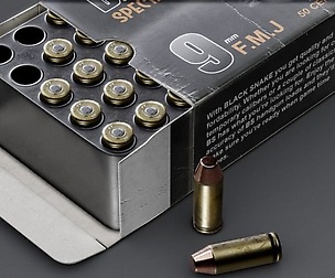 Pistol cartridges ammunition pack - Low-poly 3D