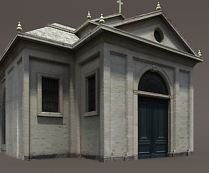 Church Roman #84 Low Poly 3d Model