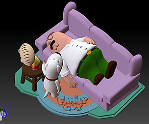 Family Guy (Griffin) Model Printing File STL