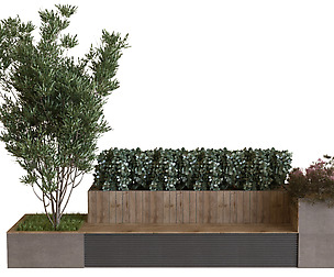 plants tree set 06 (bench)