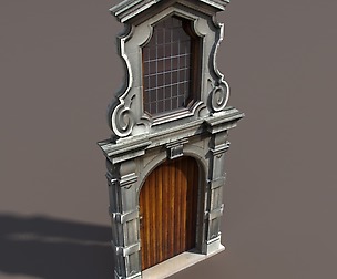 Door Portal Low poly 3d Model