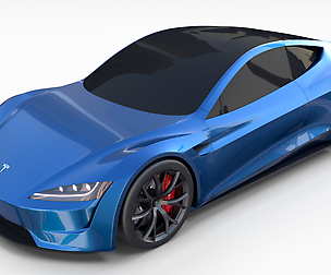 Tesla Roadster Electric Blue