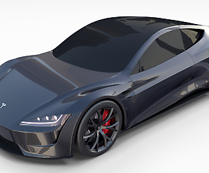 Tesla Roadster Midnight Silver