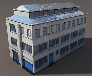 Apartment House #93 Low Poly 3d Model