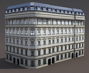 Apartment House #95 Low Poly 3d Model