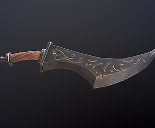 Stylized weapon sword gameready
