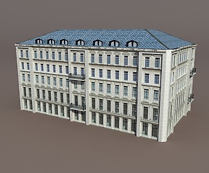 Apartment House #92 Low Poly 3d Model