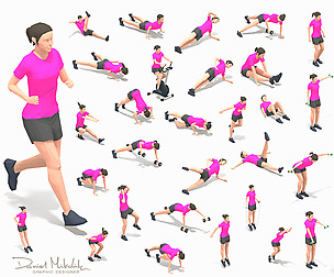 30 Woman Exercise Pack vol 2