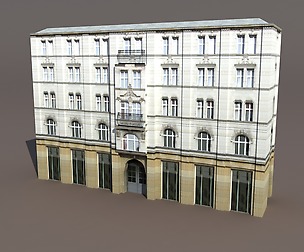 Aparment House #94 Low Poly 3d Model