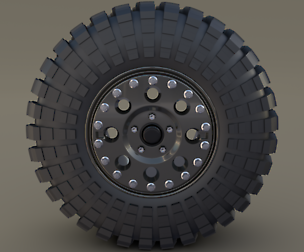 Tibus Offroad Wheel w Maxxis Trepador Tire