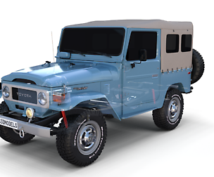 Toyota Land Cruiser FJ 40 Soft Top with Chassis