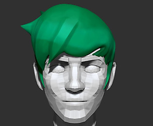Short Shag Male Hair - ZTL File - Sculpt