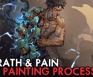 PAINTING PROCESS - WRATH & PAIN By Didier Nguyen