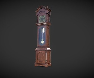 Rigged Grandfather Clock