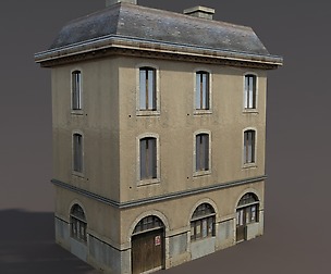 Apartment House #99 Low poly 3d Model