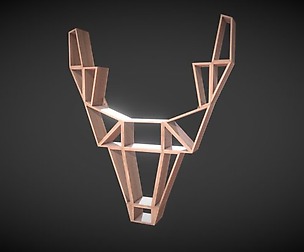 Deer Oak Wood Shelf
