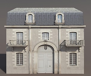 Apartment House #103 Low poly 3d Model