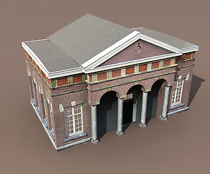 Apartment House #105 Low Poly 3d Model
