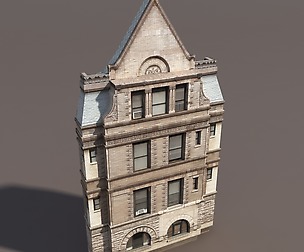 Apartment House 110 Low Poly 3d Model